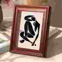 Solid wood pendulum table photo frame 6 inch 7 8 10 12 inch A4 B5 hanging wall children Dingable washable photo photo frame