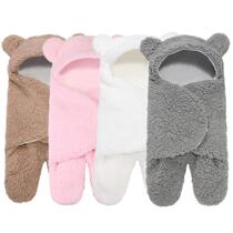 Cross-border ins new winter children Legs Style plush sleeping bag Anti-kick is gapped by the baby cart Sleeping Bag