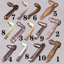 Zinc alloy durable security door handle mechanical door lock accessories handle large mechanical red ancient thickened live handle handle