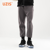 UZIS Side Drawing Rope Long Pants Spring Mens Wave Movement Loose Casual Trend Pants Basketball American Running Training Pants