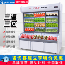Amber Sesame Hot display cabinet Commercial refrigerated chilled double warm spot Dish Cabinet Triple Warm Barbecue String Cabinet Fruit Cabinet