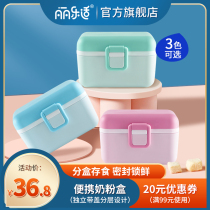South Korea Lileshi baby milk powder box large-capacity portable out-of-the-way powder box supplementary food storage sealed moisture-proof can