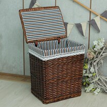 Large dirty clothes basket dirty clothes basket rattan dirty clothes storage basket basket basket Wicker washing frame toy knitting box household