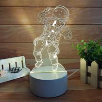 3D Small Night Light USB Cartoon Astronaut Dreamins Custom Table Lamp Gift Girl Bedside Bedroom Creative DIY