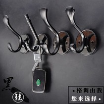 Creative key adhesive hook coat hook porch door rack wall hanging hanger clothing shop room wall decoration