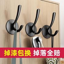 Entry shoe cabinet wardrobe clothes door rear adhesive hook Wall Wall metal coat hook hook hook porch free of punching