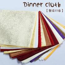 Custom Hotel Special Mouth Bub Artisan Pure Color West Restaurant Napkins Buffet Cloth Rub Wine Glass Cloth Table Little Square Towels