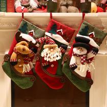 Christmas socks gift bags Christmas decoration scene layout supplies creative Christmas Eve kindergarten candy socks