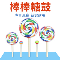 Lollipop drummer drums kindergarten early education toys children Orff percussion instrument 6 inch 8 inch 10 inch teaching aids