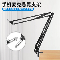 Microphone Desktop Cantilever Bracket Metal Base Camera Fixed Shelf 3 8 Joints Replacement Accessories 1 4 openings