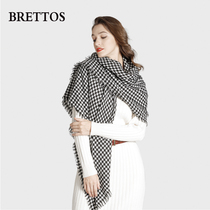 BRETTOS Wool Scarf Womens Autumn and Winter Chiroe Cloak Shawl Shawl Long Outer Warm Bib