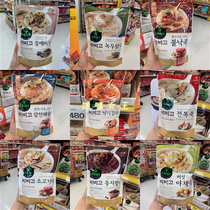 Korean straight hair CJ Xijie bibigo bibigo instant meal replacement porridge Beef porridge abalone porridge A total of ten options