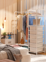 Simple wardrobe home bedroom wardrobe rental room clothes storage cabinet dormitory hanging clothes storage floor hanger