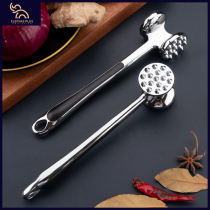 304 Stainless Steel Meat Hammer Stew Hammer Pine Meat Hammer Tender Meat Clay Hammer Kitchen Zeyhole Punched and hammered with double face