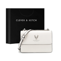  CleverKetch flagship store official website womens bag 2021 new trendy fashion shoulder messenger chain bag small square bag