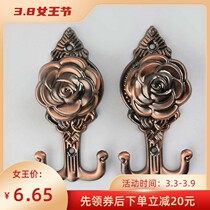 Curtain wall hook European style curtain adhesive hook Curtain accessories hook pair of metal decorative coat hook