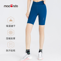 macondo Macondo womens mobile phone support running five-point pants Marathon pants Moisture absorption quick-drying