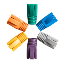 High-aperture 7-8 5MM 5MM network wire protective sheath RJ45 network for six types of crystal head sheaths for the high level of the strength of the