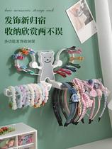 Rubber band storage hook bathroom hair hoop head rope bathroom large intestine hair ring childrens wall hanging wall head flower free punch