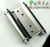 Stainless steel spring hinge inside and outside Open double door hinge two-way denim door free door closer