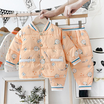 Baby clothes Autumn and winter suit Baby down jacket liner base shirt Newborn winter warm white duck down vest