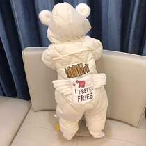 Baby winter clothes autumn and winter suits winter cotton clothes super cute go out ha clothes climbing clothes coat baby conjoined clothes