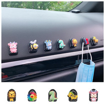 Car with adhesive hook front adhesive cartoon cute car vehicle multifunctional rear seat back small adhesive hook