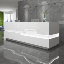 Paint paint front desk reception desk simple modern company office reception desk Beauty Salon Bar shop cashier counter