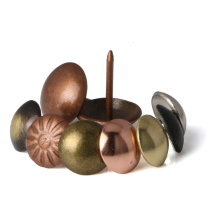 Chinese imitation antique bronze nail gate pure copper drum nail round head nail rivet sofa nail decorative nail solid ancient bronze nail
