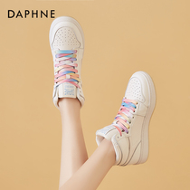 Daphne womens shoes White high shoes women 2021 New Tide cool spring and autumn small white shoes British style leisure sports shoes