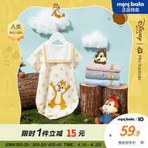 Chic Tititi IP] Mini Barabara baby conjoined clothes summer style bag fart clothes baby khae climbing clothes ultra cute