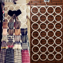 Scarf storage rack silk scarf finishing box household ring hanger tie bow tie adhesive hook belt multifunctional artifact