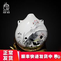 Hand-painted six-hole alto F-tune Ocarina Millennium style elegant 6-hole AF Ocarina