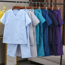 Operating room hand washing clothes female oral dental clinic nurse Pet hospital doctor Short sleeve brush hand work suit customization