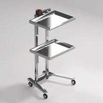 Barber shop stainless steel beauty salon hairdresser hairdresser hair folding tool cart hair salon special ironing car