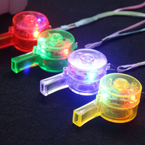 Luminous flashpoint whistles bar KTV concert event Props Night Light Children Whistle Gala led New Years Day