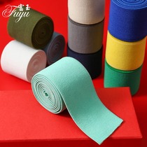 5CM plus soft high elastic paste meat skin-friendly imported wide belt decorative elastic band color nylon rubber band clothing accessories