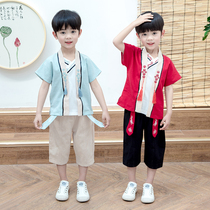 Childrens Hanfu Boys and Young Mens Ancient Clothing Childrens Clothing Summer Super Fairy Performance Clothing Children Chinese Style Ancient Style Tang Clothing