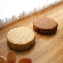 Rattan tatami futon cushion Straw round living room balcony floor pier thickened Japanese meditation meditation mat