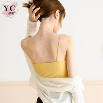Yiche thin shoulder strap sling underwear women without steel ring beauty back bra one piece can wear thin bra bra summer