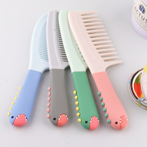 Comb female portable big teeth portable cute hairdresser girl heart comb hair mid-tooth fine-toothed Lady long hair Special