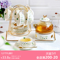 Those Times Teapot set Candle heating Fruit Teapot Teacup English Afternoon Tea Tea set Teacup