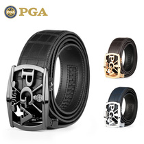 PGA Golf Belt Mens Top Coal Alloy Automatic Buckle Fashion Movement Belt