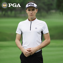 American PGA New Pint Golf Clothing Men Short Sleeve T-shirt Breathable Speed Dry Mens Clothing