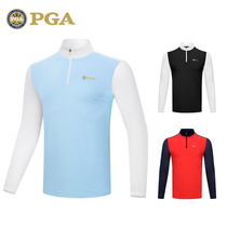 USA PGA 2021 Golf Clothing Mens Long Sleeve T-shirt Sportball Clothing Mens Clothes Spring Summer Sunscreen