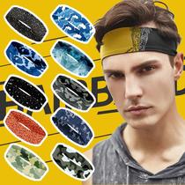 Hair band Mens headband boys headband sports summer sweat absorption guide sweat sweat anti-sweat running fitness