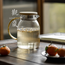 View Lan Cold Kettle Large Capacity Glass High Temperature Resistant Cool White Open Water Cup Teapot Home Juice Pot Explosion Proof Cool Kettle