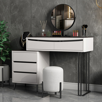 Modern light luxury multifunctional dressing table telescopic small apartment simple paint makeup table bedroom large capacity storage cabinet