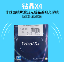 Eyesight Road lens drilling x4 anti-blue light 1 56 1 60 1 67 aspheric anti-ultraviolet myopia lens