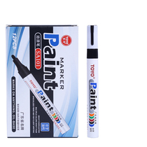 toyo toyo paint pen black oily mark marker pen waterproof non-fading paint pen metal paint pen